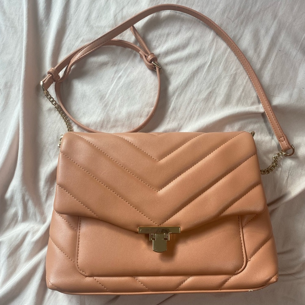 Peach crossbody bag
